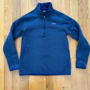 Patagonia Men's Deep Blue Zip-Up Sweater